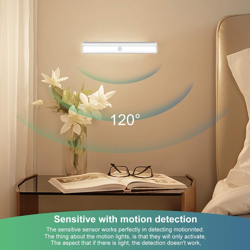 Closet Lights Motion Sensor 6 Pack Rechargeable, Wireless LED Under