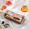50 Pack 7.5x3.3 Inches Small Charcuterie Boxes with Clear Lids