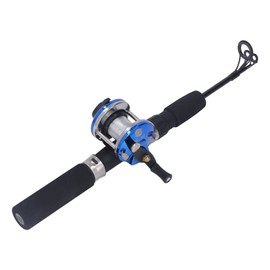 Ice Fishing Rod Reel Hooks Combo, Carbon Fiber Fishing Rod, Outdoor Winter 3 Section Carbon Ice Fishing Rod Sea Fishing Tackle Accessories