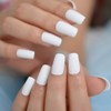 Fake Nails Medium Size Square Squoval Shape Predesigned Press on