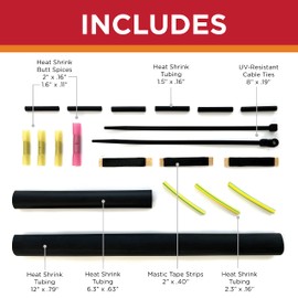 Radiant Solutions Company UL Listed Universal Tee & Splice Kit - For Splicing & Connecting 10-13mm Self Regulating Heat Cable or Heat Tape - Gutter & Roofing Protection