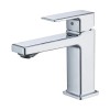Chrome Single-Hole Bathroom and Laundry Vanity Sink Faucet with Two