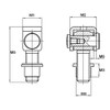 SO-TECH 2 x Gate Hinge 88 mm Adjustable with M20