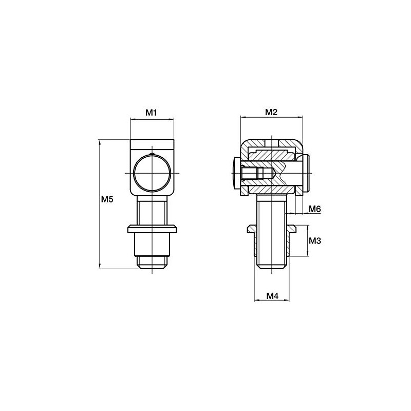 SO-TECH 2 x Gate Hinge 88 mm Adjustable with M20