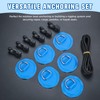 Yetaha 6 Pack Stainless Steel D Rings PVC Patch, 8.2ft