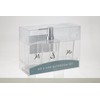 Premier Housewares Mrs Bathroom Set, Polyester/Acrylic, 24 x 10 x