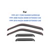 in-Channel Window Visors Rain Guards Shield for 1999-2011 Ford Ranger