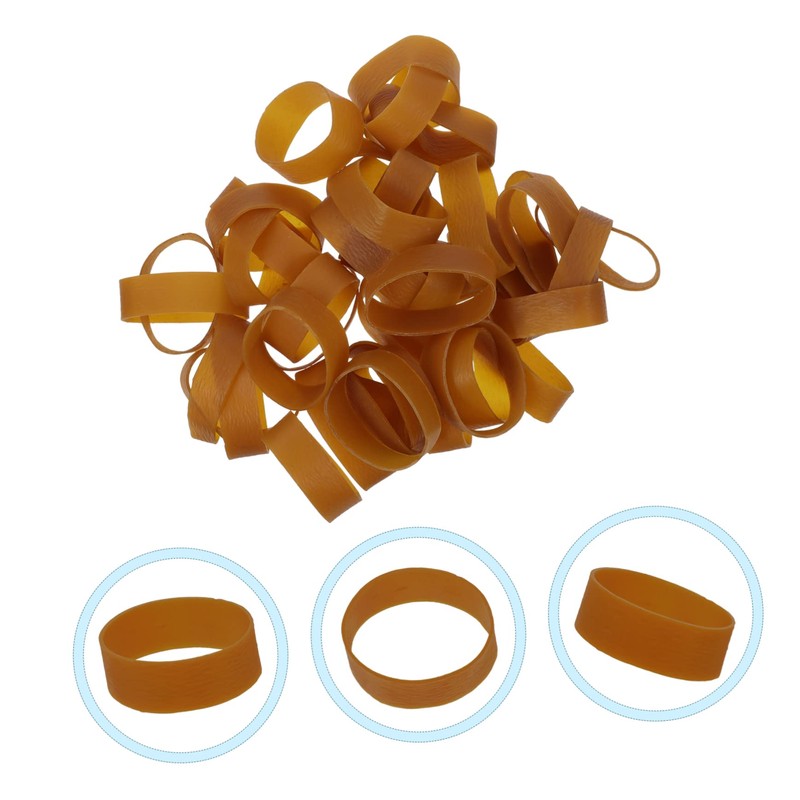 Tofficu 1 Set of Elastic Bands Multi-functional Rubber Rings 50x20mm
