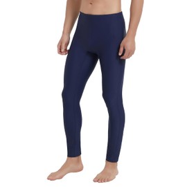 Ubestyle UPF 50+ Men's Active Surfing Water Leggings Swim Pants Swim Tights Beach Pants Sun Protective Navy (U3006NAVYXXL)