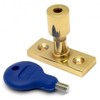 Carlisle Brass Locking Casement Stay Locking Pin with Key (Polished