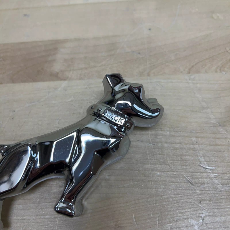 Mack OEM Vintage Mack Truck Bulldog Right Fender Emblem Chrome