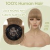 S-noilite Topper for Women Real Hair with Fringe 150% Density