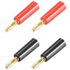 sourcing map 4 Pieces 4 mm Banana Plug Speaker Plug