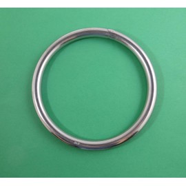 US Stainless Stainless Steel 316 Round Ring Welded 3/8" x 4" (10mm x 100mm ID) Marine Grade