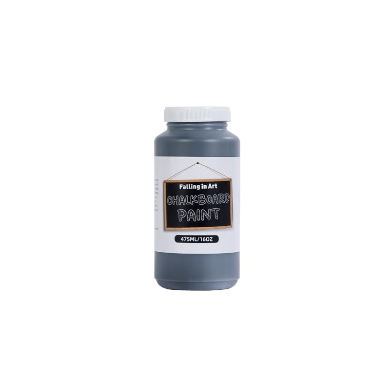 Falling in Art Chalkboard Paint, 16 Oz Black Chalkboard Paint