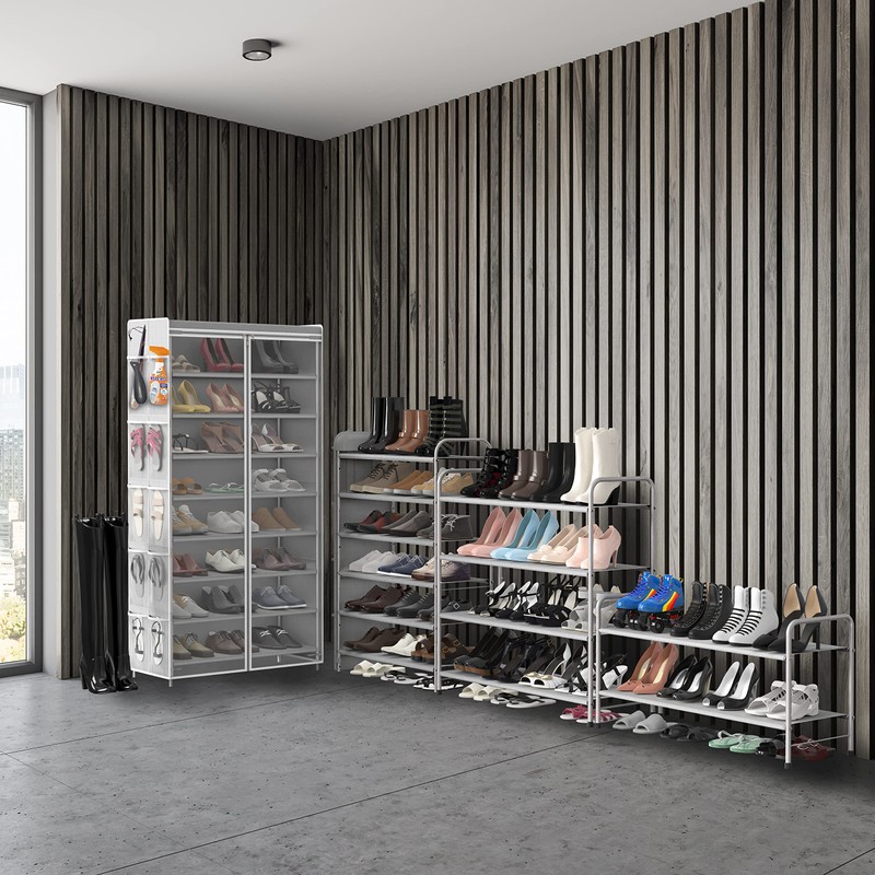 Simple Houseware 8 Tiers Shoe Rack with Zipper Cover |