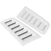 2pcs Motorhaubenablüftung, Universal Car Air Einlasshaubehaube Motorhaube Lüftungslüftung ABS Plastik