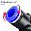 TAILONZ PNEUMATIC 4 mm OD Y Spliter Plastic Push to