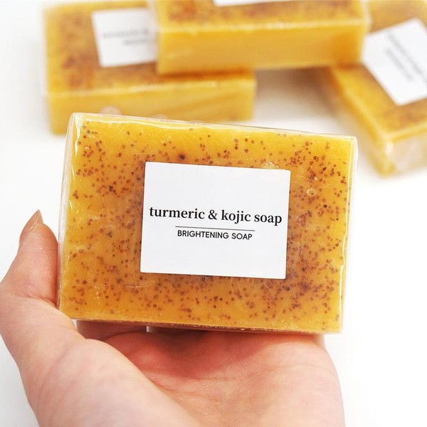 Turmeric and Kojic Acid Cleansing Soaps, Natural Extract Soaps, Women's