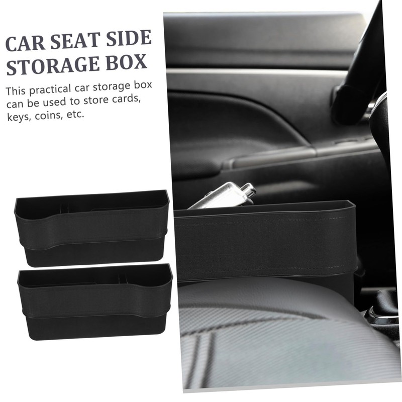 GLEAVI 2pcs Car Storage Seats Car Console Side Front Seat