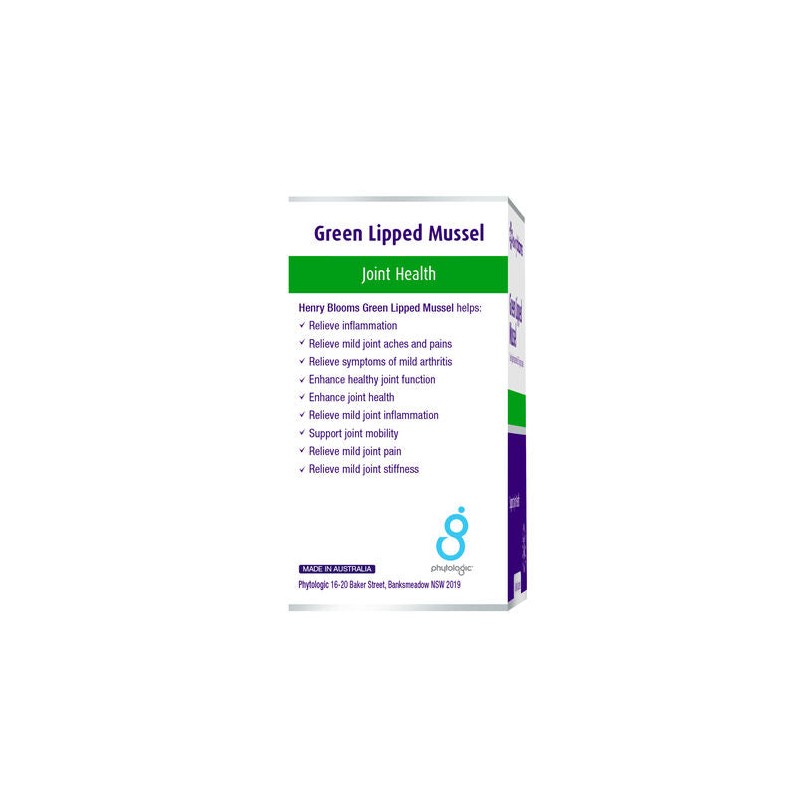 Henry Blooms Green Lipped Mussel 500Mg 60 Capsules