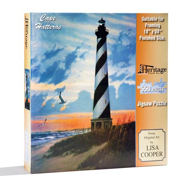 Heritage Puzzle Cape Hatteras Lighthouse Jigsaw Puzzle - 550 Piece