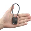 4 Digit Cable Combination Lock 7.1 inches Bold Cable for
