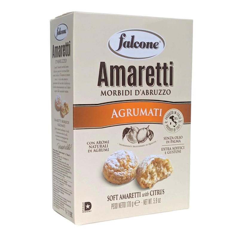 Falcone Soft Amaretti Agli Agrumi 170g - Pack of 3