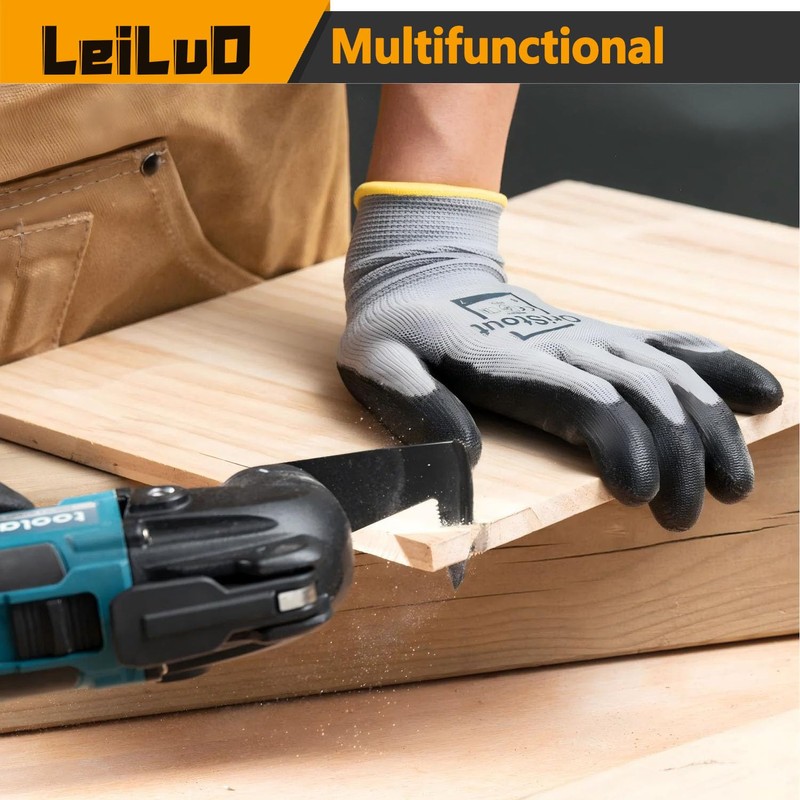 LEILUO 6 Pcs Multitool Blades Drywall & Multi-Material Cutting Universal