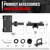 YZONA Tow Hitch 2 Inch, Trailer Hitch Winch Mount with