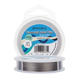 Benecreat Total Length 592.8 ft (150 m) Wire Diameter 0.01 inch (0.25 mm) Craft Wire, 7 Strand Stainless Steel Wire, Beading, Necklace, Accessory Making, Handicrafts