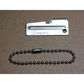 US Shelby Co P-38 Original Military Can Opener Emergency Survival Tool with 4.5" Chain