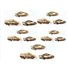 Race Car Push Pin 15pc Set, Antique Gold