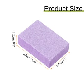 HARFINGTON 10pcs Nail Buffer Blocks 120 Grit Nail Sanding Buffing File Block Manicure Tool for Acrylic Nail Shine Polishing Buffer, Purple