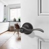 Gobrico 6 Pack Oil Rubbed Bronze Privacy Door Levers for
