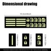 Luminous Stickers on The Outer Door Handle Button Switch Panel