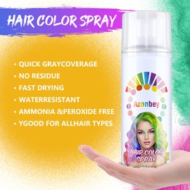 Azonbey Hair Color Spray and Wax Pomades - Temporary Natural Gel Cream Dye for Kids (Blonde), Washable in 1 Day