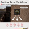Steinberg14 Anthracite 100mm / 4'' Plastic Cowled Hooded Air Ventilation