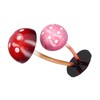 Iron Mushroom Ornament Waterproof Courtyard Balcony Decoration for Gardening Outdoor