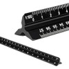 Architectural Scale Ruler – 12-Inch Aluminum Triangular Drafting Ruler for