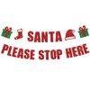 Santa Please Stop Here Banner, Happy Birthday Jesus/Happy Festivus, Winter