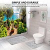 MEMOFYND 1 x 3D Shower Curtain with 12 x Plastic