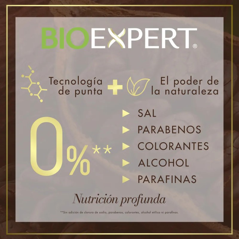 Shampoo Bioexpert Nutricin Profunda Extracto De Cacao Con 650ml
