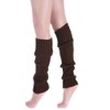 Ewanda store Women 80s Ribbed Leg Warmers Knitted Wool Crochet