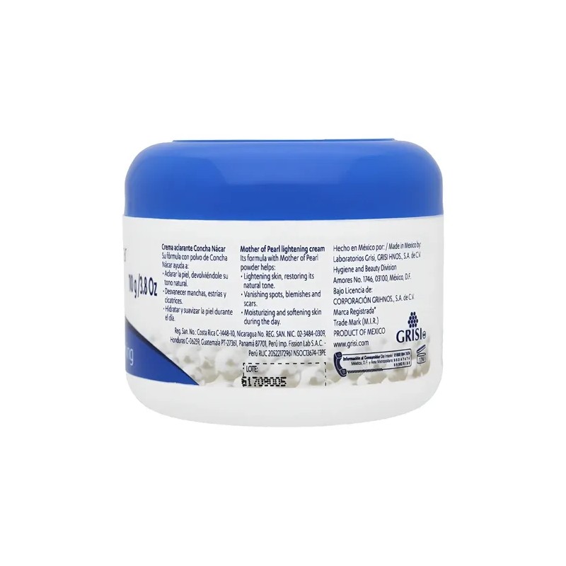 Crema Facial Concha Nácar Grisi 110g