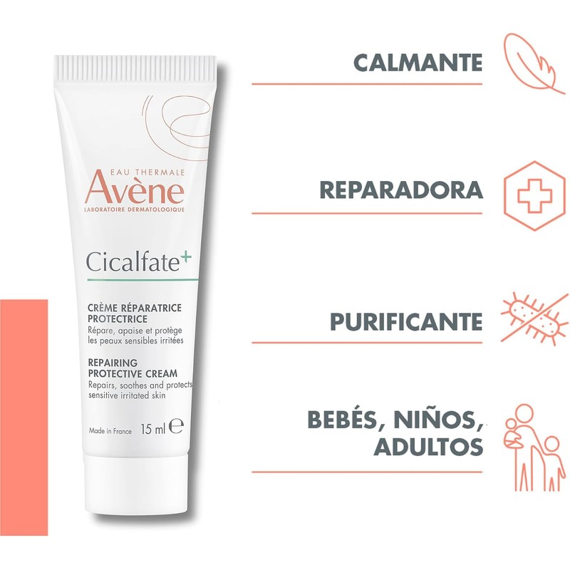 AVENE Cicalfate+ Crema Reparadora 15 ml – Calma y Regenera
