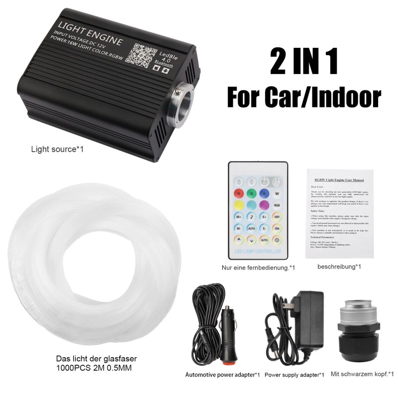 1000pcs Home Car Headliner Star Light kit Roof Twinkle Ceiling