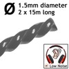 SPARES2GO 1.5mm Low Noise Strimmer Trimmer Brush Cutter Spool Line
