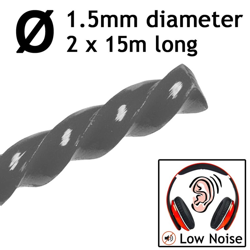 SPARES2GO 1.5mm Low Noise Strimmer Trimmer Brush Cutter Spool Line
