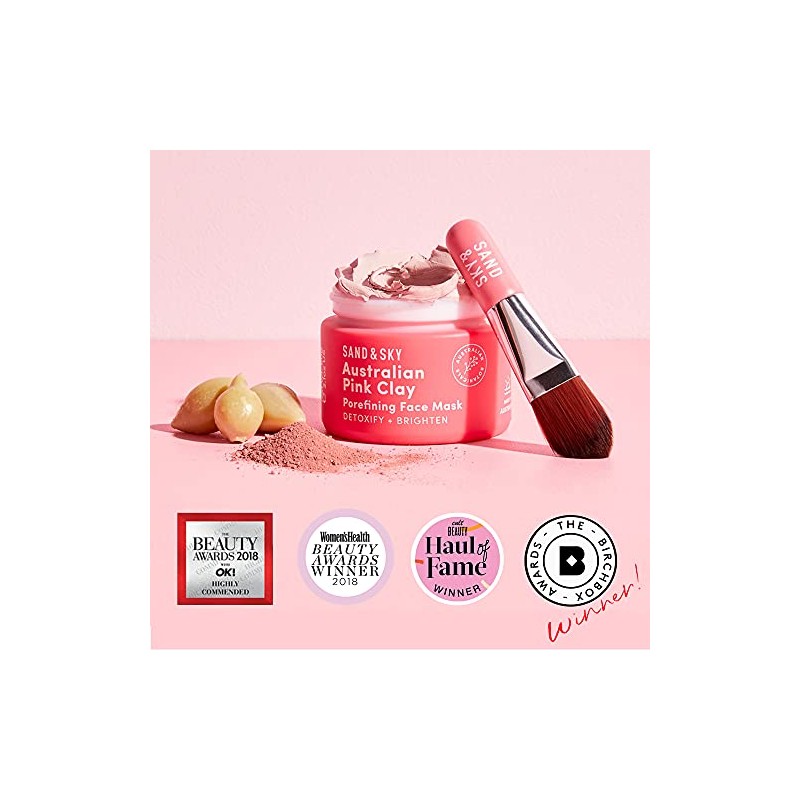 Sand & Sky Brilliant Skin Purifying Pink Clay Mask